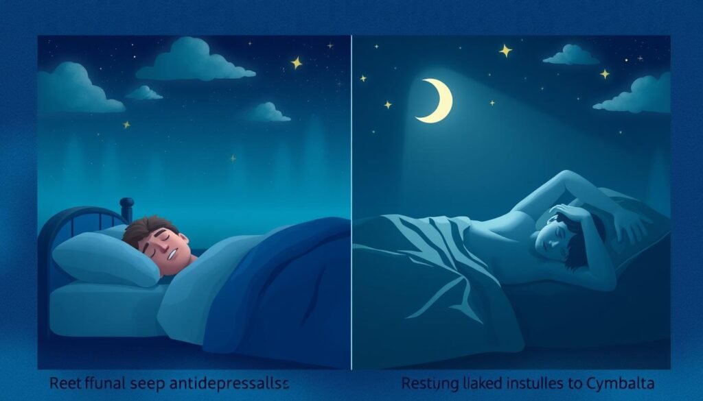 Comparing Cymbalta with other antidepressants effects on sleep