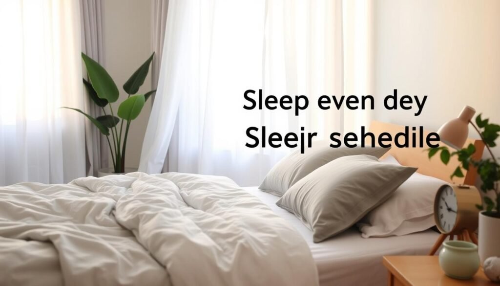 Consistent sleep schedule