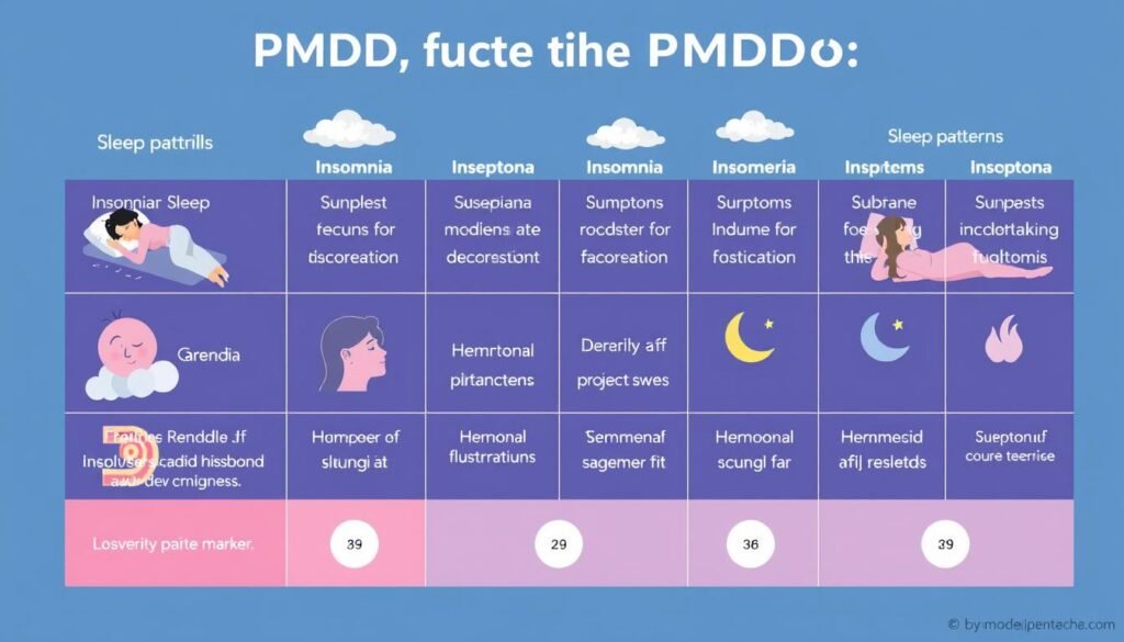 PMDD and sleep disturbances table