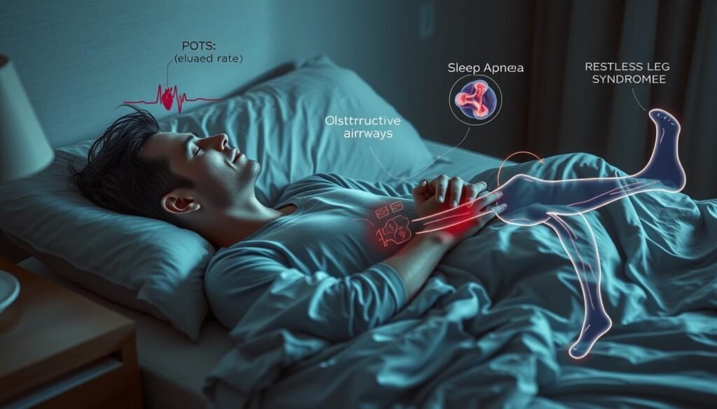 POTS and sleep apnea, restless leg syndrome