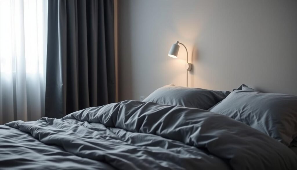 creating a sleep-friendly environment with good bedroom temperature and darkness for better sleep