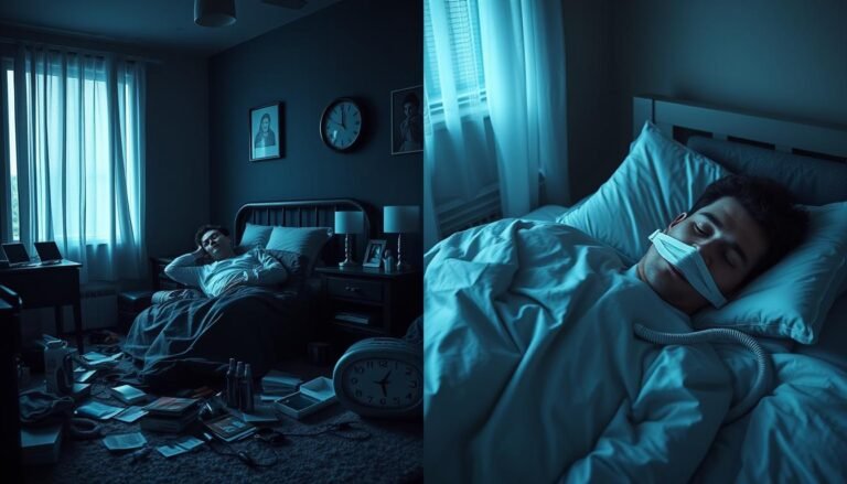 difference between insomnia and sleep apnea