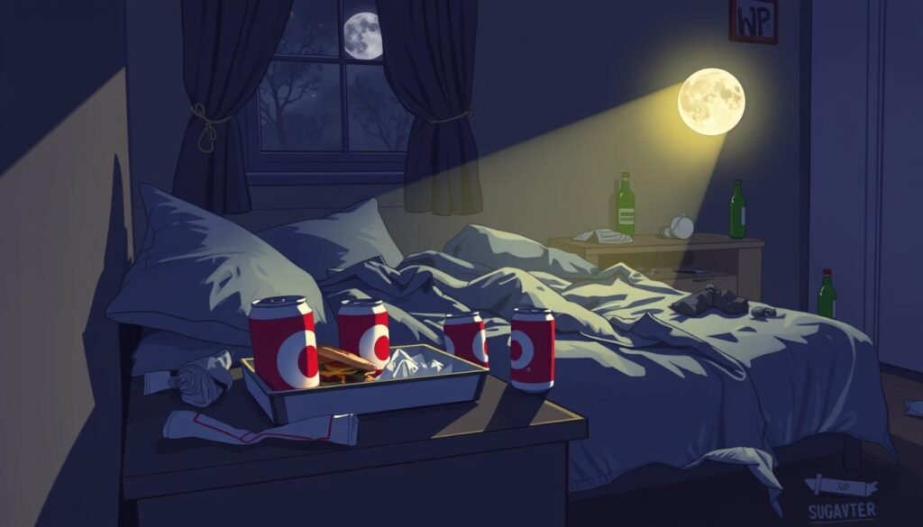 effects of fast food and sugary beverages on sleep quality