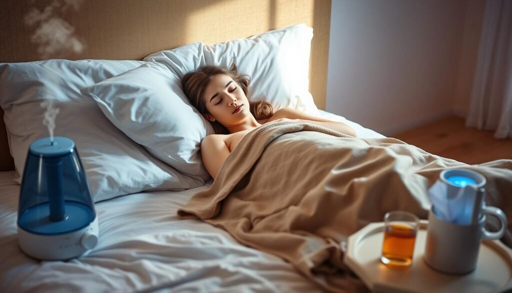 sleep position for congestion relief
