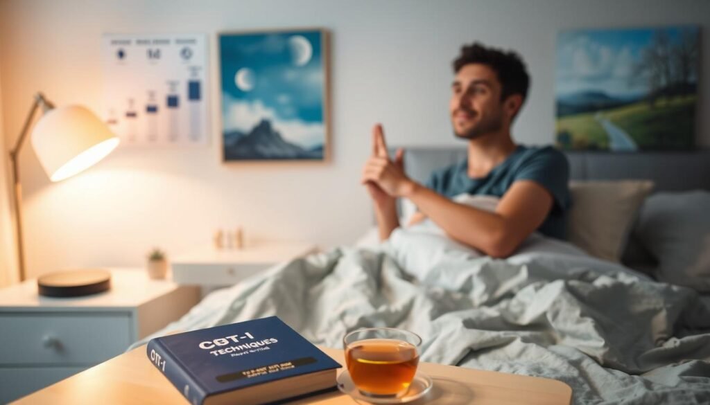 CBT-I techniques improving sleep patterns