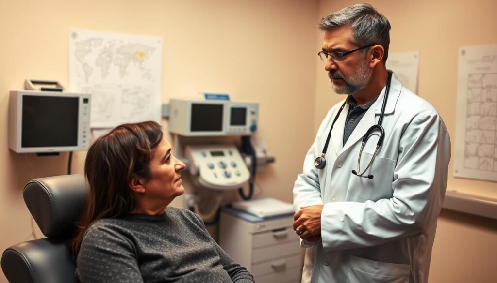neurologist addressing sleep disorders